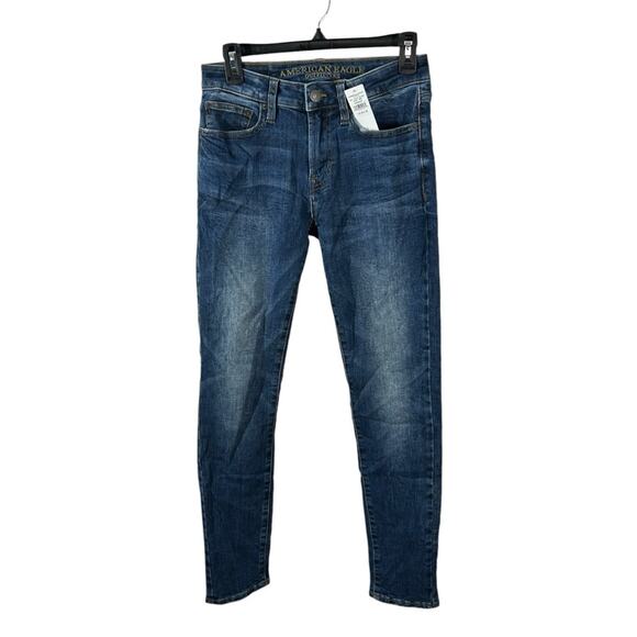 American Eagle Extreme Flex Skinny Jeans Men’s Medium Wash Denim Size 28x30 NWT - Picture 3 of 12